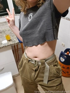 Ts trans femboy transgender transgirl tgirl trap curvy croptop tummy