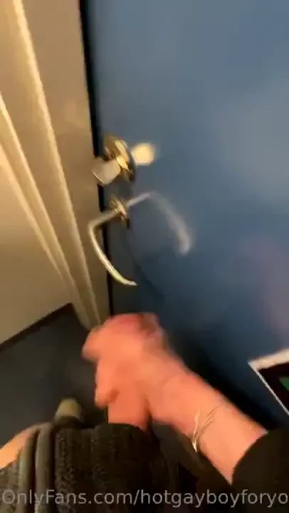 Cumming in the school bathroom with ppl right outside 