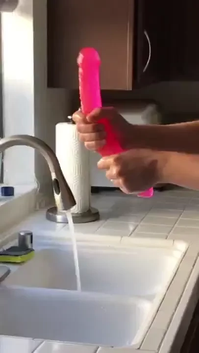 Jerkoff instruction and toy cleaning teamwork nsfw 