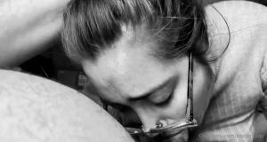 Watch me suck daddies cock while our roommate is home part 2