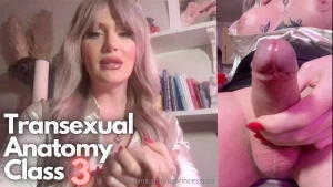 Brand new transexual anatomy class- zoom roleplay get the full 17 min