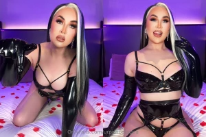 She s got 8 inches of trans cock that guys can t get enough of https