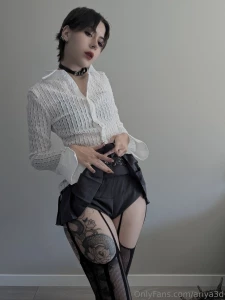 Want to see what s under this tiny little mini skirt scroll through to part 3