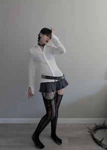 Want to see what s under this tiny little mini skirt scroll through to part 4