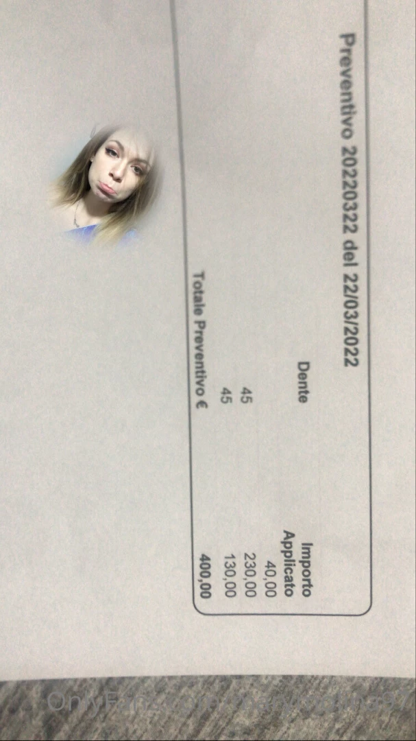 Chi mi aiuta con la rata del dentista devo farmi un operazione per 