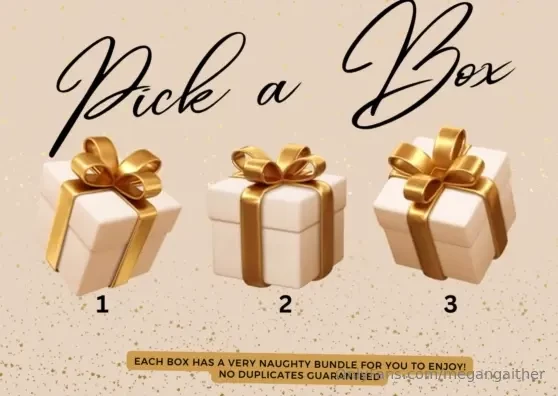 Pick a box it s time for another naughty game baby i have hidden a 