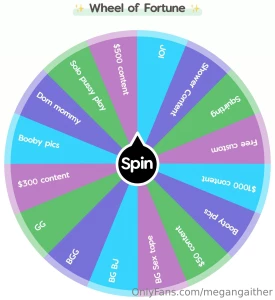 Lucky wheel spin do you want to see how lucky you are please tip 10