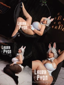 White ears and a mouth thirsty for a big carrot this pretty white part 1