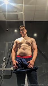 Took a steamy shower in the gym might even stream this weekend if part 2
