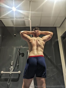 Took a steamy shower in the gym might even stream this weekend if part 3