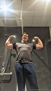 Took a steamy shower in the gym might even stream this weekend if part 1