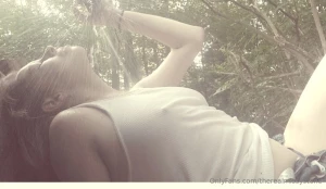 Today was a hot one so i snuck behind the wood pile tomorrow will be