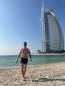 Morning stroll on the beautiful dubai beach who s joining me
