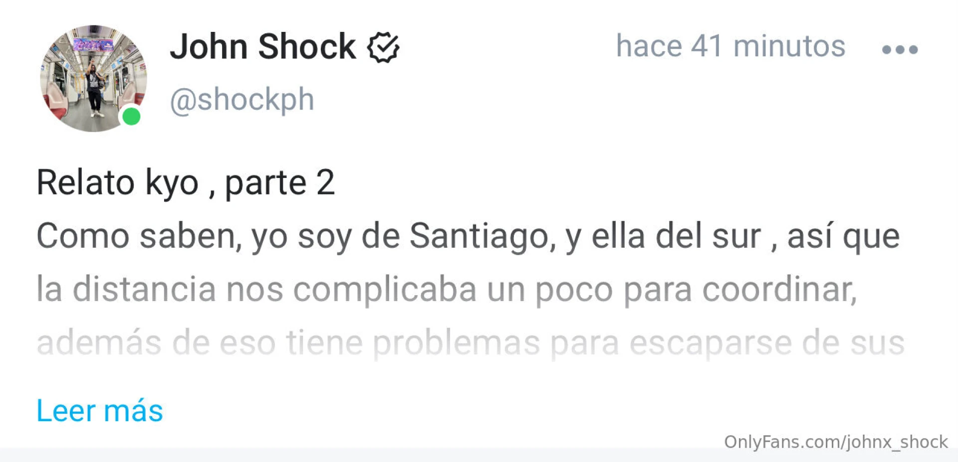 Resubi la segunda parte del relato con kyo en shockph onlyfans com 