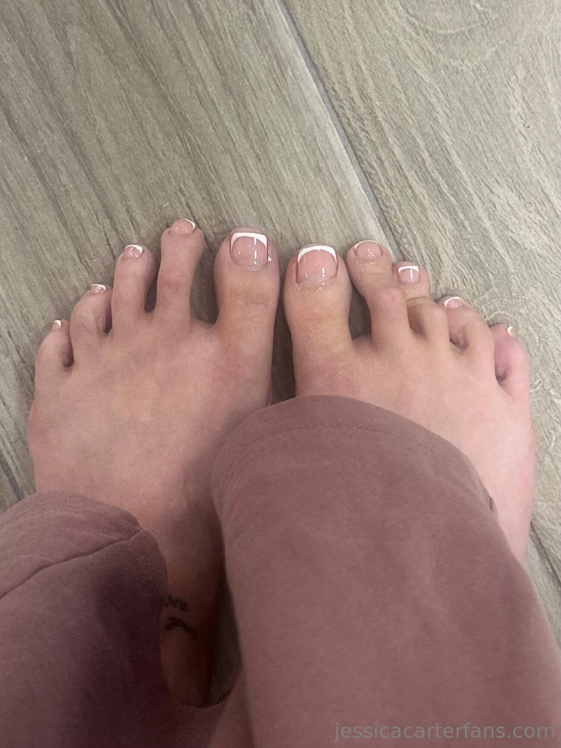 Fresh french tip toes ready for foot fetish content amp customs who 