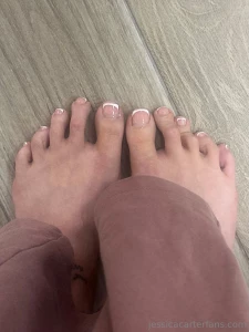 Fresh french tip toes ready for foot fetish content amp customs who