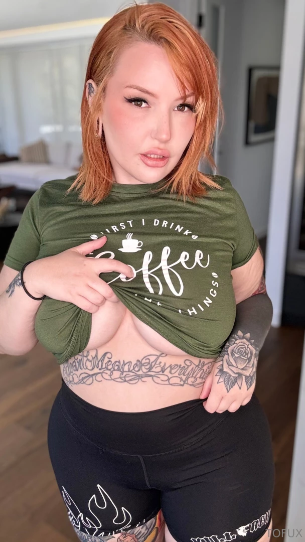 A beautiful friend gave me this shirt it says something about coffee 