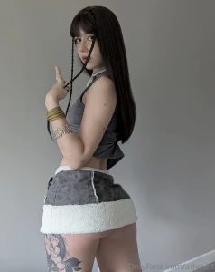 This mini skirt is coming off just wait