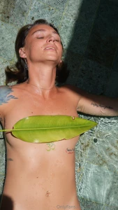 Do you feel like pulling that leaf off me