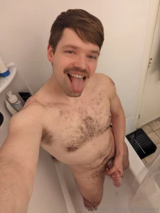 Stick out that tongue and slide a toy on that cock part 1