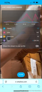 I was live kissed