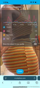 I was just live kisses