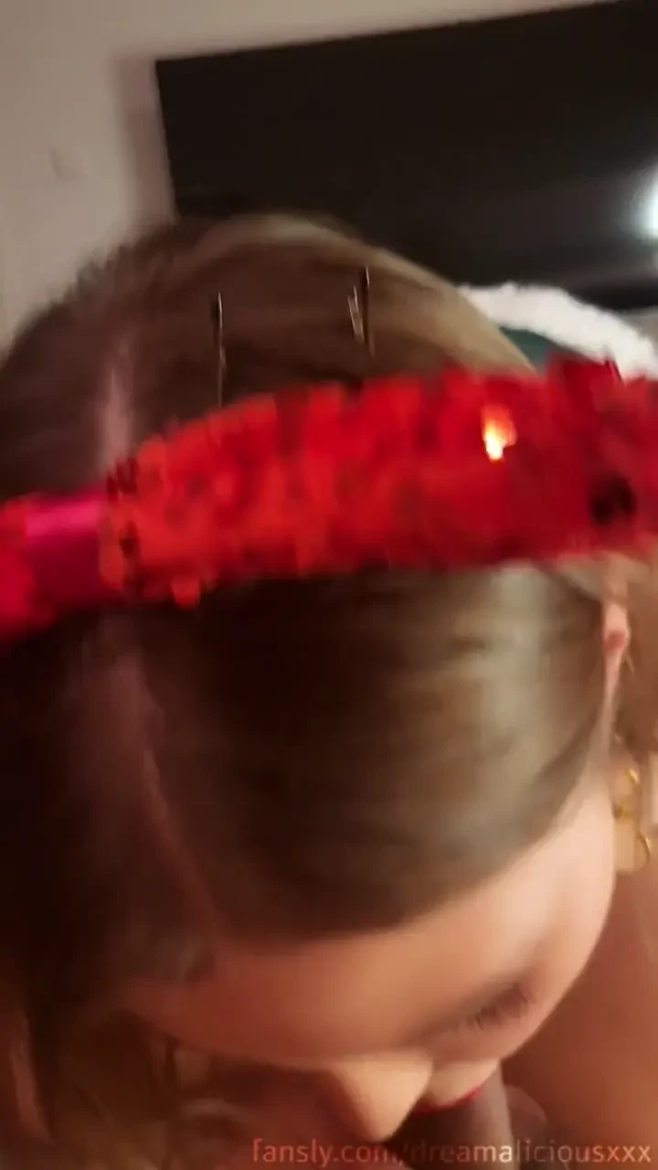 Christmas edging amp blowjob hubbyliciousxxx fyp sexy blowjob elf 