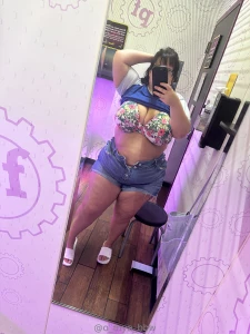 Girl next door vibes until these shorts come off