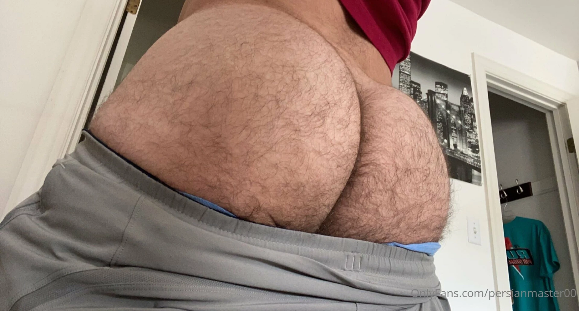 Hairy cheeks up close and personal be sure to leave your cumshot on my 