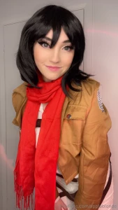 Mikasa i actually hated how i looked in this cosplay haha this will be part 3