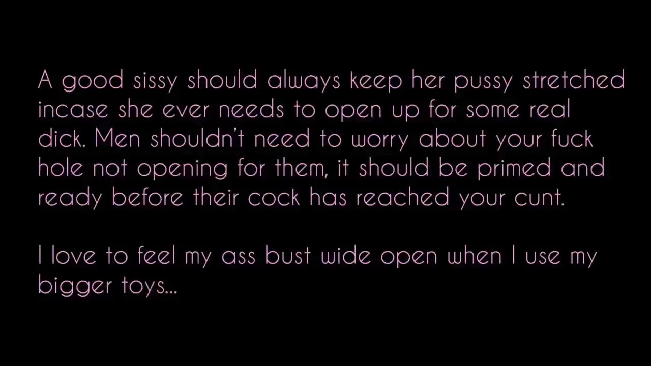 Here is sissy series part 7 sissy girls should keep their assholes 