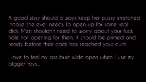 Here is sissy series part 7 sissy girls should keep their assholes
