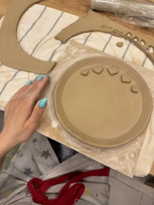 Yesterday my sister and i went to pottery for the first time i made part 1