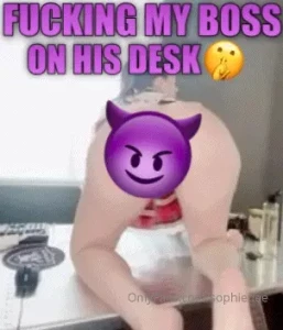 Slutty secretary sucks and fucks her boss