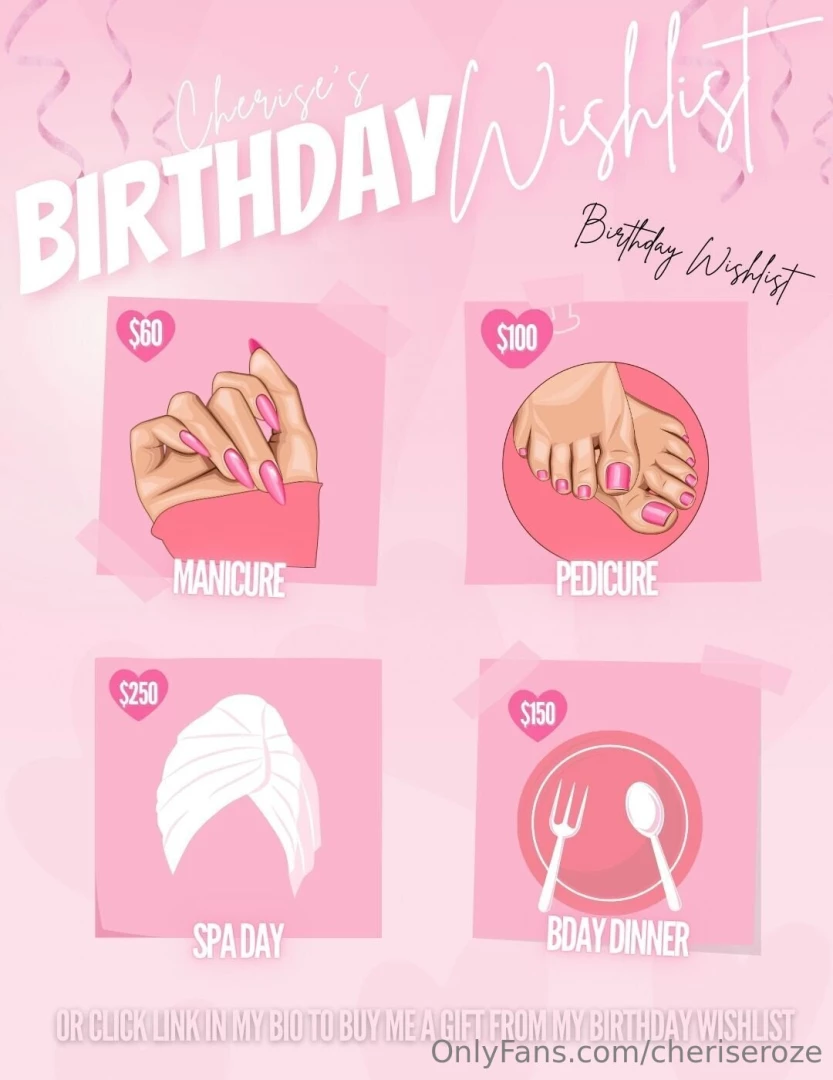 Wanna treat me for my birthday here s your options on how to gift me u 