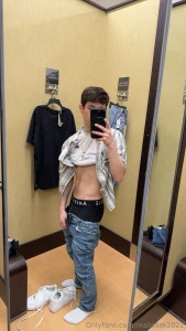 Felt good getting to take some clothes off in the dressing room