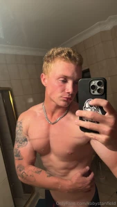 Barely showing it