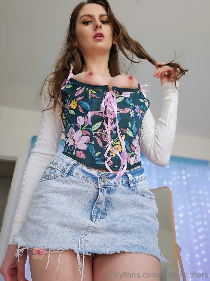 Letting my big tits pop out a little for you want the full view part 1 