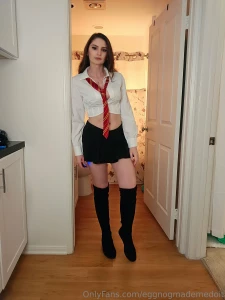 Love how this skirt shows off my legs i had to show you part 24