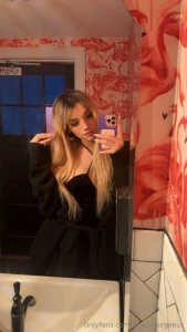 Was feeling myself in the bathroom