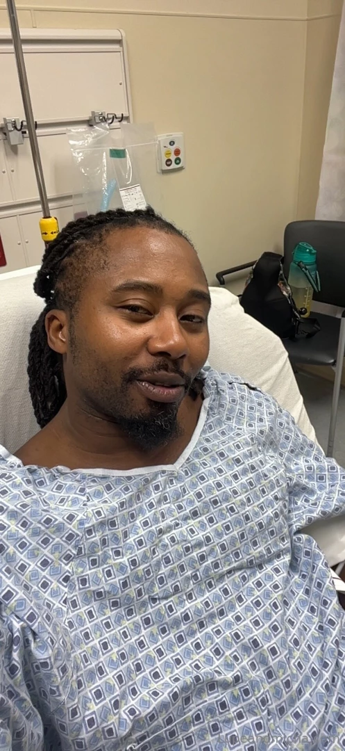 Lupe was in the hospital yesterday we thought he had a broken leg but 