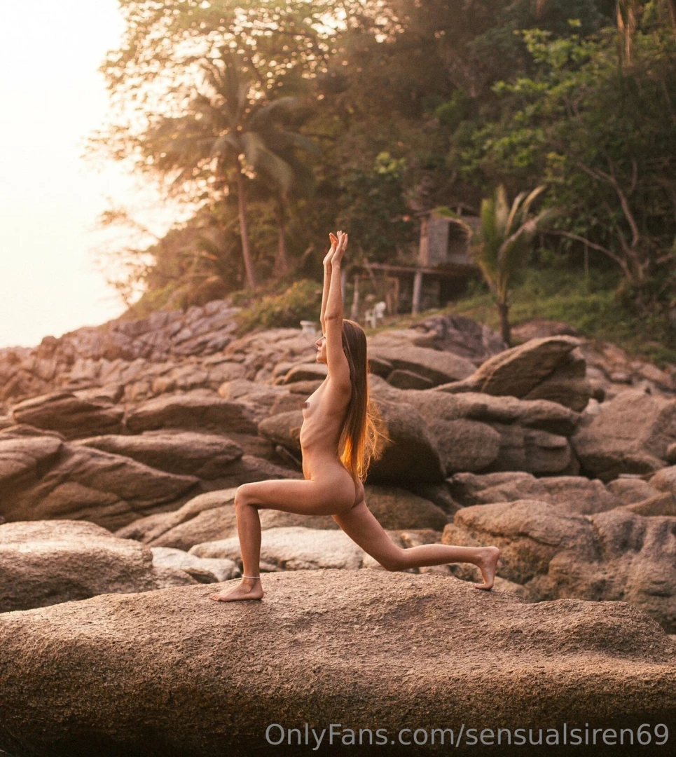On this international yoga day i connect with nature and the rising 