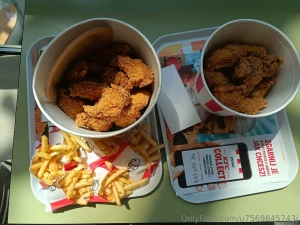 Today 50 pieces of chicken landed in my belly thank you for any part 1