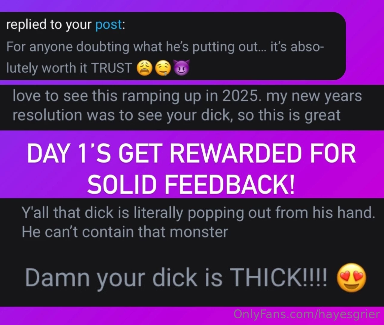 Be a good boy i love the positive feedback lately and those who 