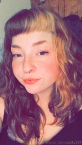 Princess ky has blonde hair