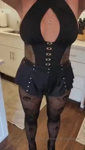 Boo scared ya did my skulls stockings frighten you it s ok rest your