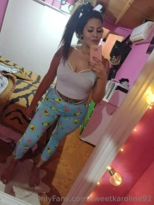In pajamas