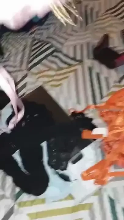 This bag is all of my lingerie outfits fishnets and toys etc see what 