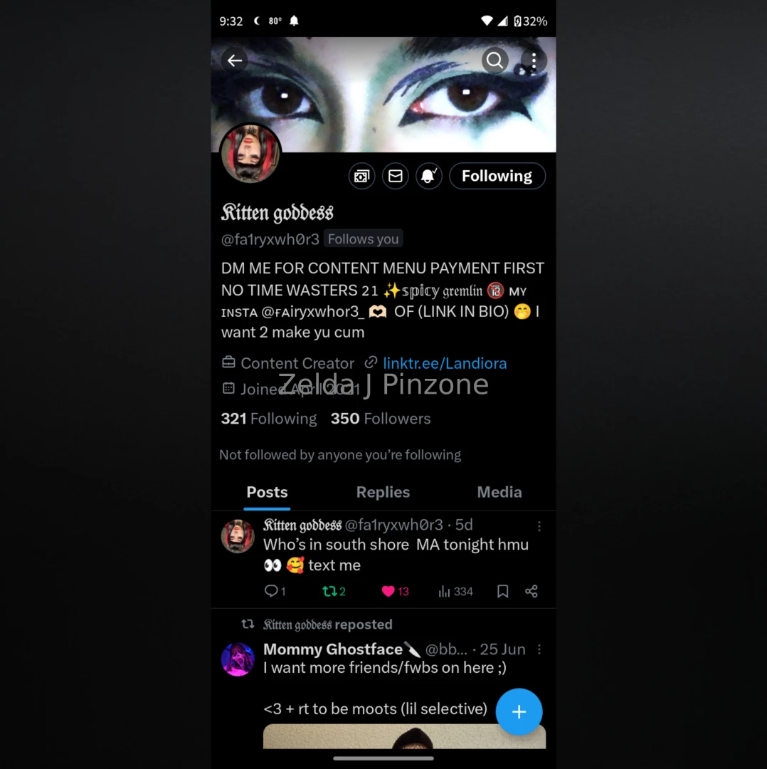 Check out my friend all her links are on there but not of she can t 