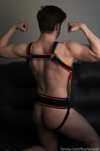 Happy pride everyone i m feeling sexy in this rainbow harness and i part 10